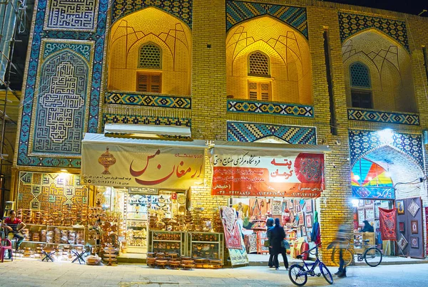 Kerman Iran Oktober 2017 Das Abendliche Shopping Auf Dem Ganjali — Stockfoto