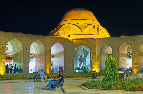 Kerman Irán Octubre 2017 Antigua Cúpula Adobe Del Bazar Sartasari — Foto de Stock