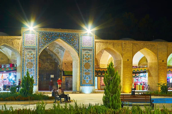 Kerman Iran Oktober 2017 Ganjali Khan Square Öffnet Den Blick — Stockfoto