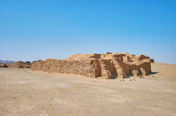 Ruins Ancient Zoroastrian Ritual Buildings Khaiele Desert Grounds Burial Site — Stock Photo, Image
