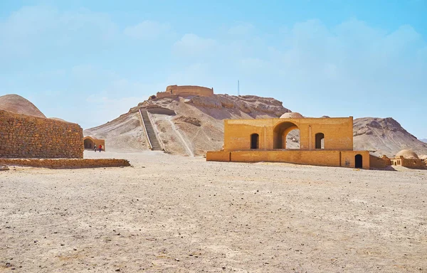 Towers Silence Preserved Desert Next Yazd Were Used Zoroastrian Burial — Stock Photo, Image