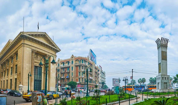 Alexandria Egitto Dicembre 2017 Paesaggio Urbano Panoramico Con Camera Commercio — Foto Stock