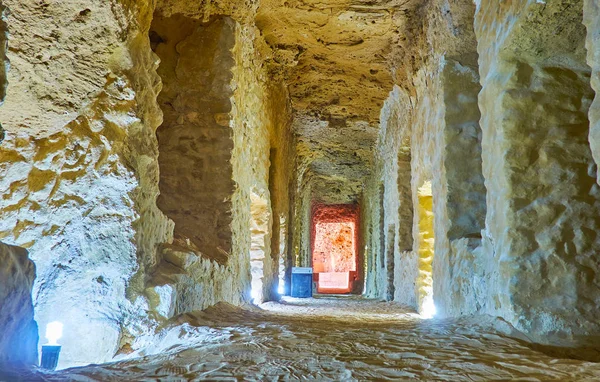 Alexandrie Egypte Décembre 2017 Salle Pierre Des Catacombes Temple Serapeum — Photo