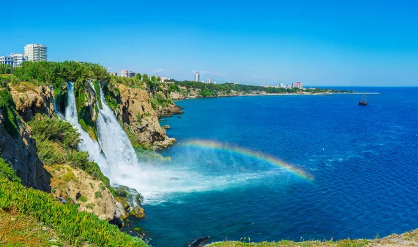 Picturesque Lower Duden Waterfall One Most Scenic Natural Landmarks Country — Stock Photo, Image