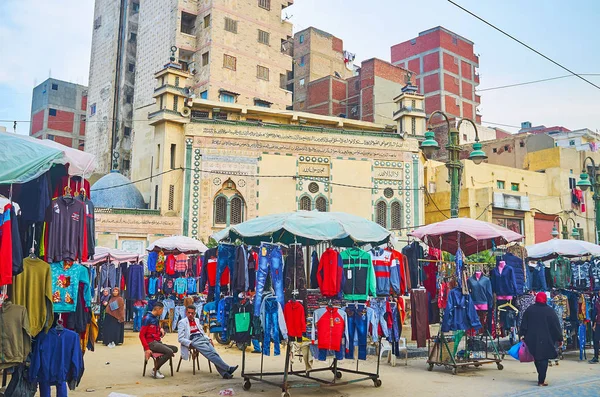 Aleksandria Egipt Grudnia 2017 Szeroki Wybór Mężczyzn Kobiet Dzieci Ubrania — Zdjęcie stockowe