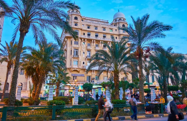 Alexandria Egypt December 2017 Palm Garden Ahmed Oraby Square Splendid — Stock Photo, Image