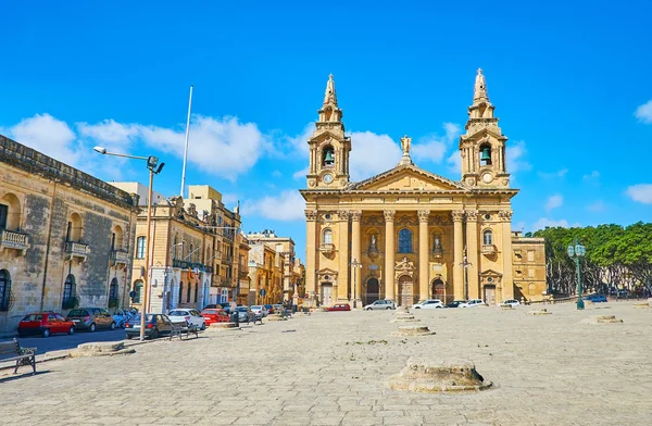 Walk Capstones Old Fosos Granaries Square View Scenic Publius Parish — Stock Photo, Image