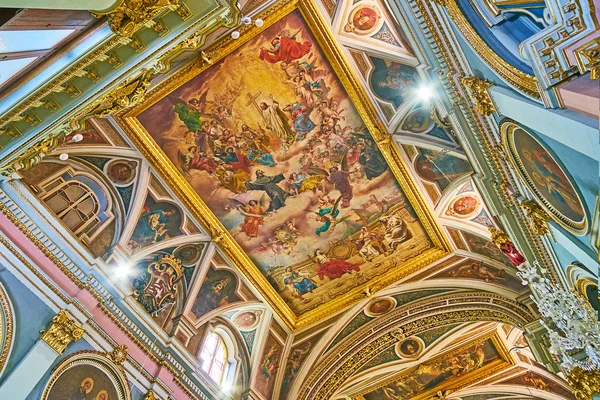 Valletta Malta Junio 2018 Espléndido Interior Iglesia San Francisco Asís — Foto de Stock