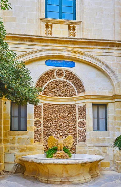 Valletta Malte Juin 2018 Cour Palais Grand Maître Prince Alfred — Photo