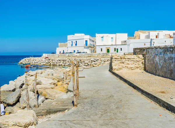 Las Pintorescas Casas Blancas Ocupan Cabo África Con Rocas Gigantes — Foto de Stock