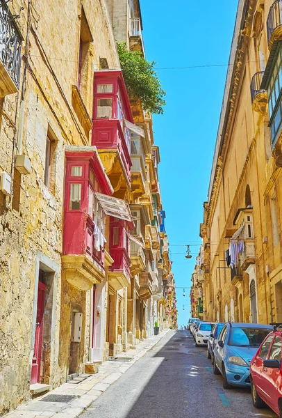 Las Antiguas Calles Ciudad Extienden Largo Relieve Montañoso Veces Difícil — Foto de Stock