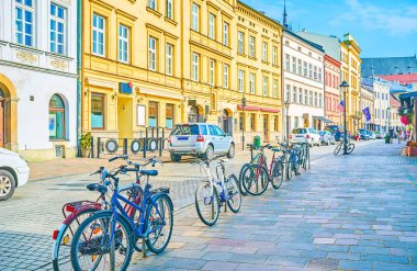 Bisiklet en popüler kişisel ulaşım şehir, Krakow, Polonya iyi gelişmiş Bisiklet Altyapı nedeniyle Krakow vatandaş olduğunu