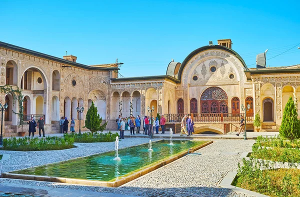 Kashan Iran October 2017 Visit Traditional Historic Tabatabaei House Famous — Stock Photo, Image