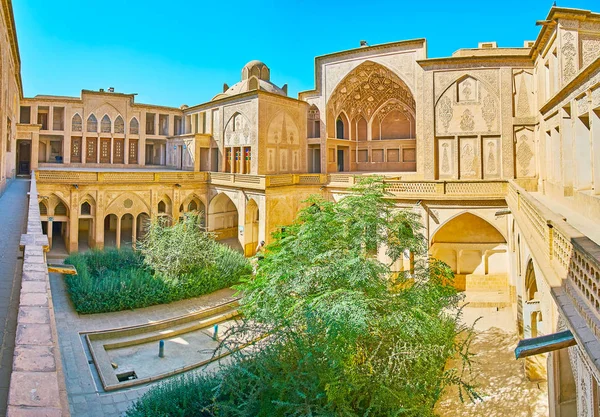 Kashan Irão Outubro 2017 Cidade Possui Mansões Históricas Preservadas Abertas — Fotografia de Stock