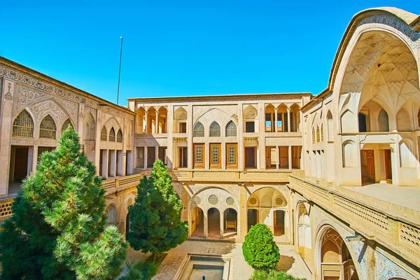 Kashan Irão Outubro 2017 Histórica Abbasi House Com Sua Arquitetura — Fotografia de Stock