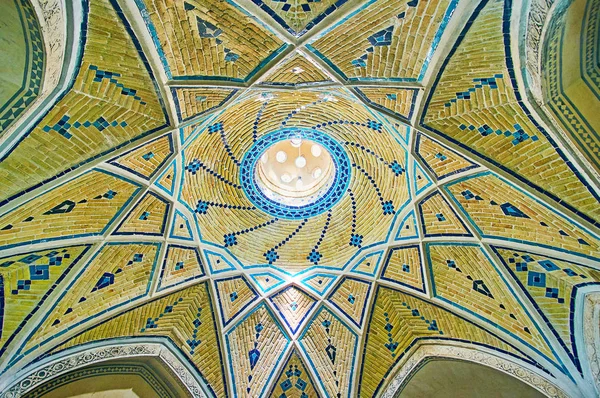 Kashan Irán Octubre 2017 Cúpula Ladrillo Del Guardarropa Del Sultán — Foto de Stock