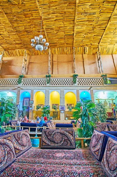 Kashan Iran Oktober 2017 Interieur Des Traditionellen Abbasi Restaurants Das — Stockfoto