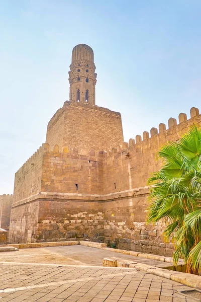 Minarete Mezquita Hakim Está Incrustado Las Murallas Del Casco Antiguo — Foto de Stock