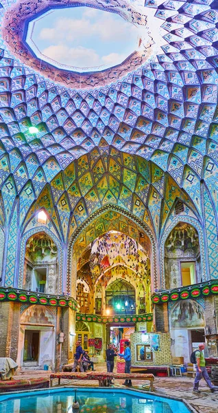 Kashan Írán Října 2017 Intericate Interiér Aminoddole Karavanserai Timche Amina — Stock fotografie