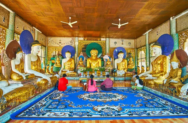 Yangon Myanmar Februar 2018 Das Shin Htee Buddha Image House — Stockfoto