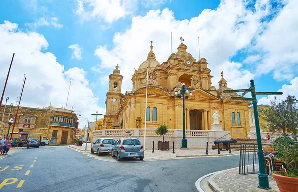 Kerċem Malta Června 2018 Bazilika Svatého Petra Pavla Jedním Nejkrásnějších — Stock fotografie