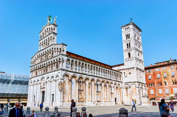 Lucca Talya Nisan 2013 Foro Basilica San Michele Güzel Biri — Stok fotoğraf