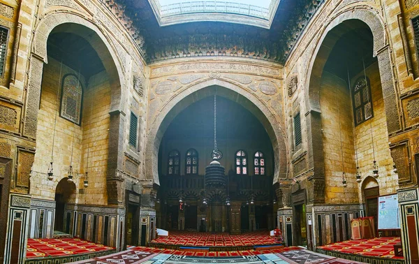 Káhira Egypt Prosince 2017 Ghuri Mešita Madrasa Pěkným Příkladem Středověkého — Stock fotografie