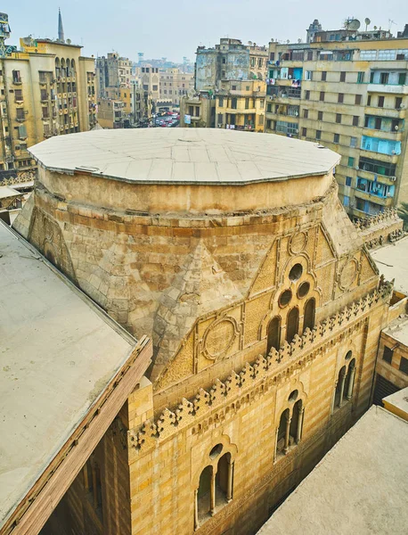 Utsidan Mausoleum Historiska Sultan Ghuri Complex Från Minareten Dess Moskén — Stockfoto