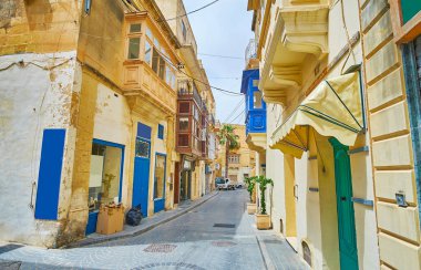 Doğal yapılardır, küçük mağazalar ve sanat galerileri, Victoria, Gozo, Malta ile eski şehir sessiz konut sokaklarında kaybolmak.