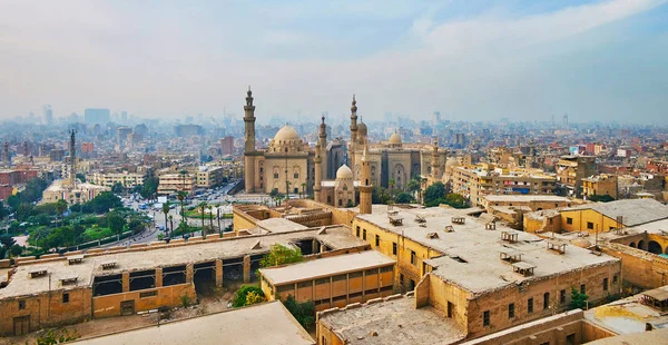 Citadelle Saladin Bénéficie Point Vue Panoramique Surplombant Vieux Caire Avec — Photo