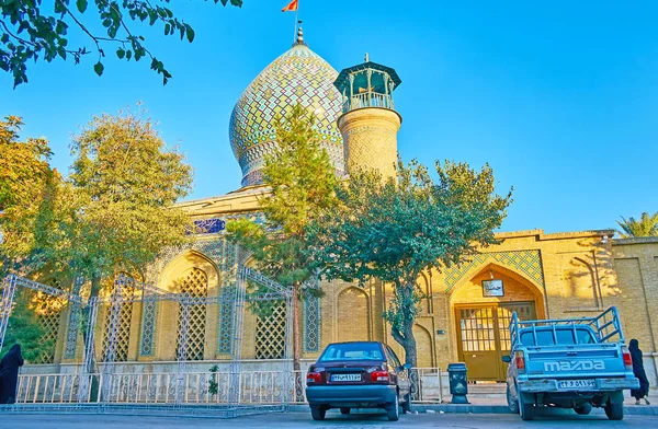 Shiraz Iran October 2017 Exterior Scenic Imamzadeh Ali Ibn Hamzeh — Stock Photo, Image