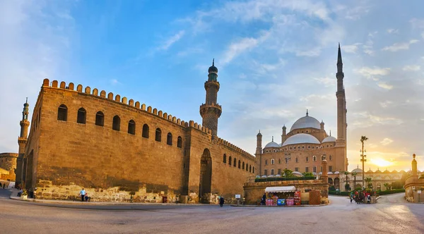 Kairó Egyiptom 2017 December Panoráma Szaladin Citadella Középkori Máté Muhammad — Stock Fotó