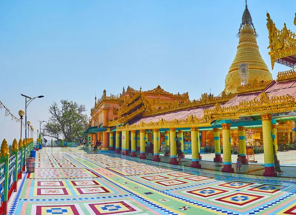 Sagaing Myanmar Februar 2018 Die Malerische Terrasse Der Soon Ponya — Stockfoto