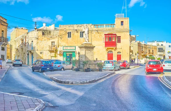 Naxxar Malta Juni 2018 Die Kreuzung Der Kleinstadt Mit Der — Stockfoto