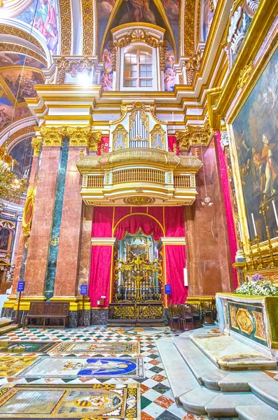 Mdina Malte Juin 2018 Chapelle Saint Publius Avec Orgue Tuyaux — Photo