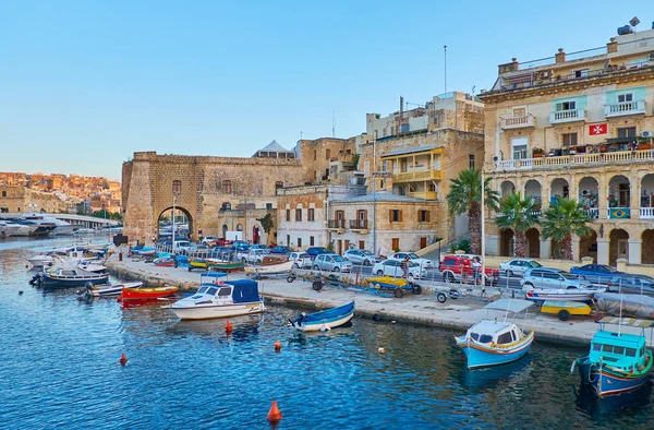 Senglea Malta Giugno 2018 Bastione Puro Fortificazione Medievale Isla Affaccia — Foto Stock