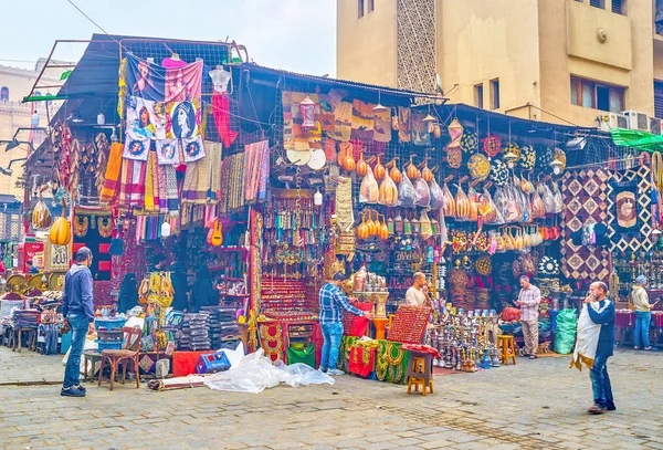 Kair Egipt Grudnia 2017 Bazar Khan Khalili Jest Jednym Najbardziej — Zdjęcie stockowe