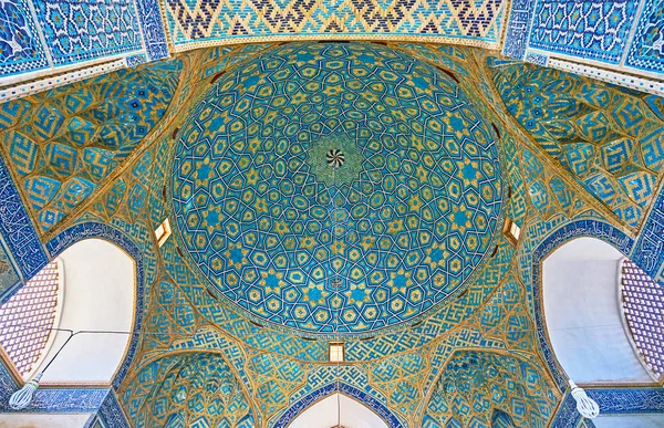 Yazd Iran Oktober 2017 Prachtige Koepel Van Historische Vrijdagmoskee Met — Stockfoto