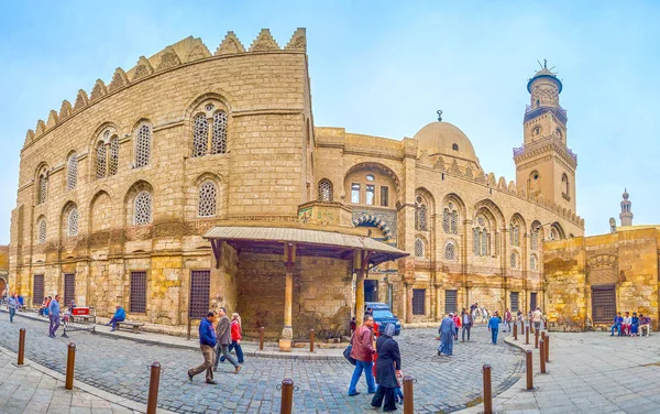 Cairo Egypt December 2017 Panorama Beautiful Qalawun Complex Important Religion — Stock Photo, Image