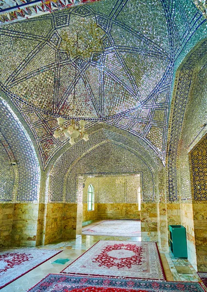 Yazd Iran 2017 Október Dóm Falak Folyosón Modern Szentély Imam — Stock Fotó