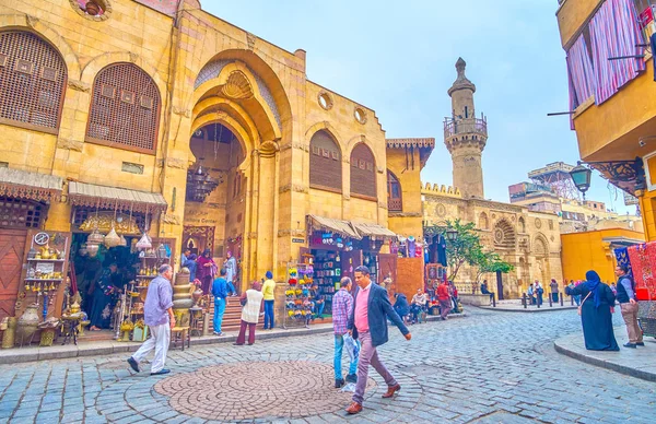 Kair Egipt Grudnia 2017 Średniowieczny Budynek Muizz Visitors Center Podkowy — Zdjęcie stockowe