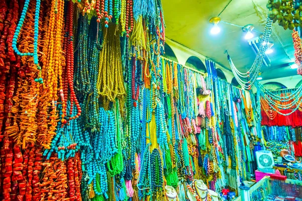 Cairo Egipto Diciembre 2017 Surtido Joyas Joyería Del Mercado Khan —  Fotos de Stock