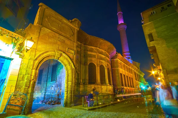 Cairo Egypt December 2017 Beautiful Ensemble Medieval Mosque Sabil Sulayman — Stock Photo, Image