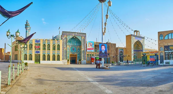 Yazd Iran 2017 Október Nagy Téren Imam Zadeh Jafar Shrine — Stock Fotó