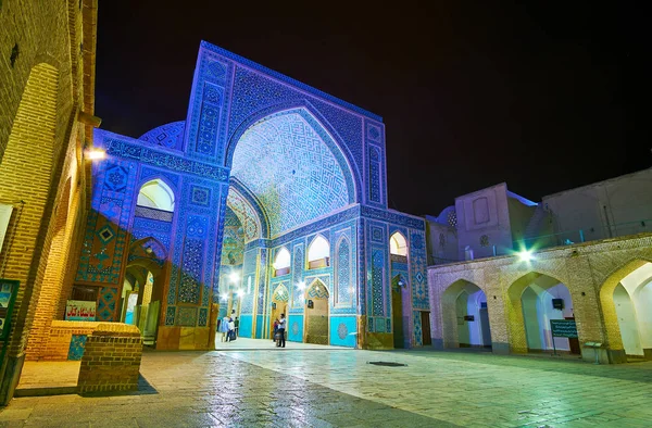 Yazd Iran Oktober 2017 Der Malerische Innenhof Von Jameh Msque — Stockfoto