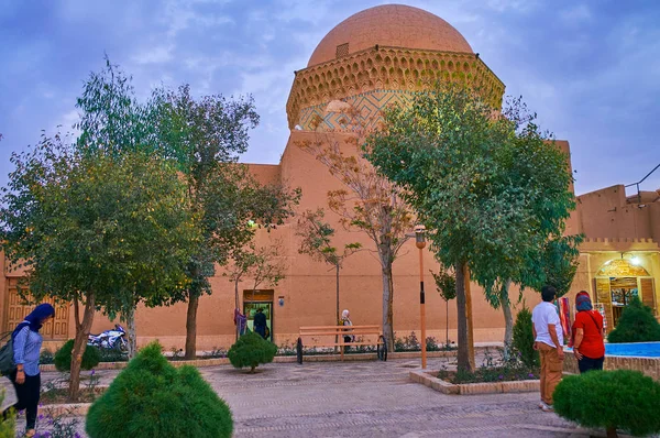 Yazd Iran Oktober 2017 Die Bäume Eines Gartens Verbergen Die — Stockfoto