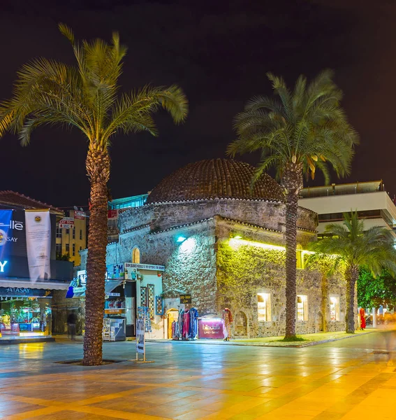 Antalya Turquie Mai 2017 Ancien Bâtiment Pierre Dôme Commercial Bindalli — Photo