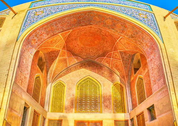 Isfahan Iran Oktober 2017 Chehel Sotoun Stoltserar Med Vackra Dekorationer — Stockfoto