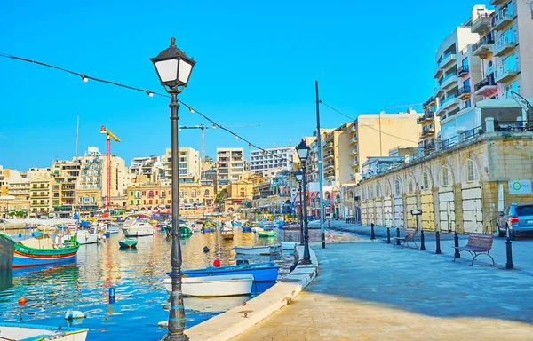 Julians Malta Juni 2018 Kustnära Områden Julians Tyst Och Lugn — Stockfoto