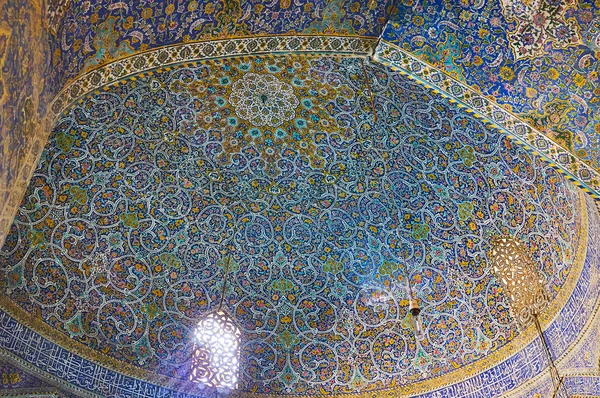 Isfahan Iran 2017 Október Élvezze Festői Kupola Ildikó Mecset Festői — Stock Fotó